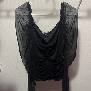 Missguided Off The Shoulder Crop Top